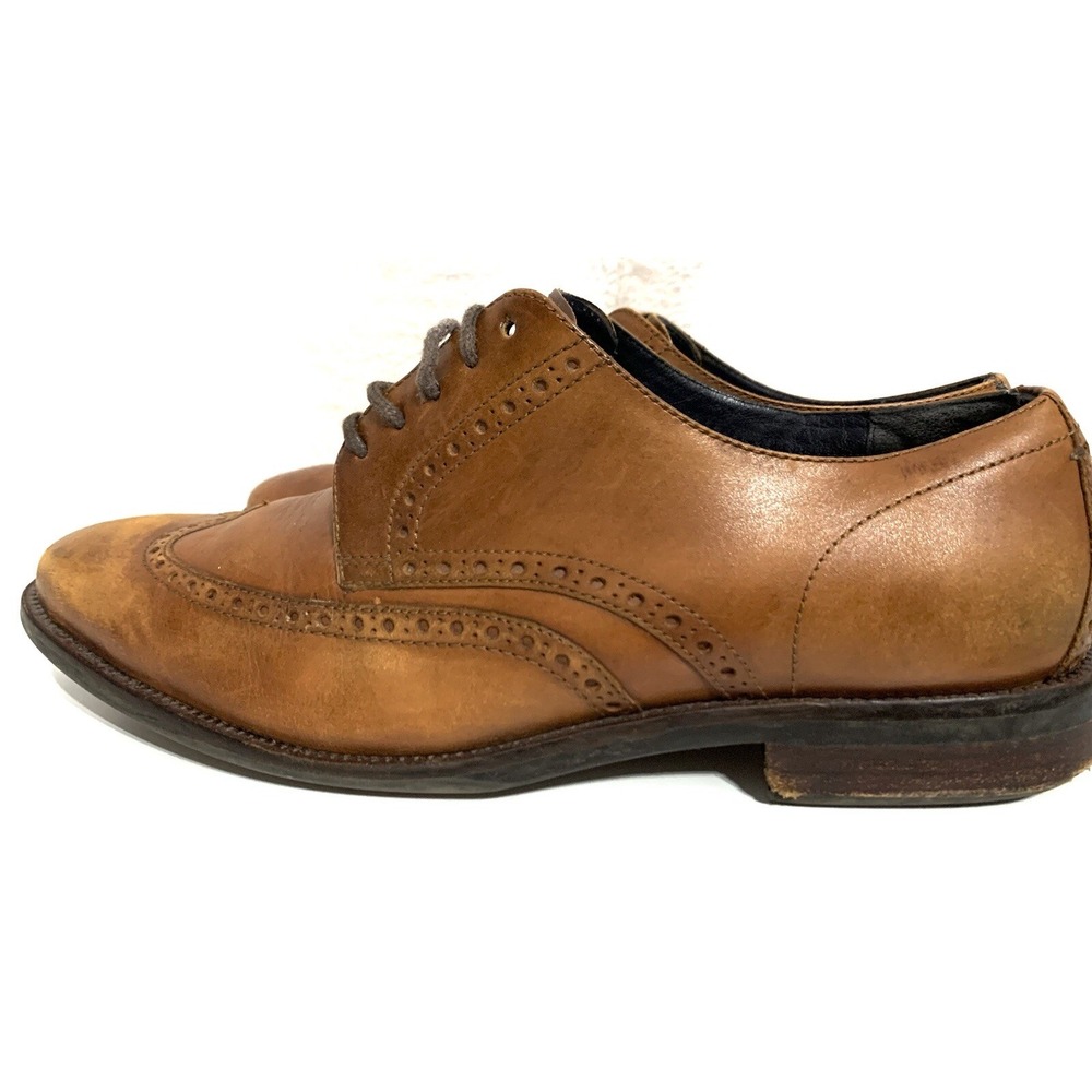 Cole Haan Men's Watson C25458 Wingtip Oxford British Tan Size 12 M - Picture 3 of 8
